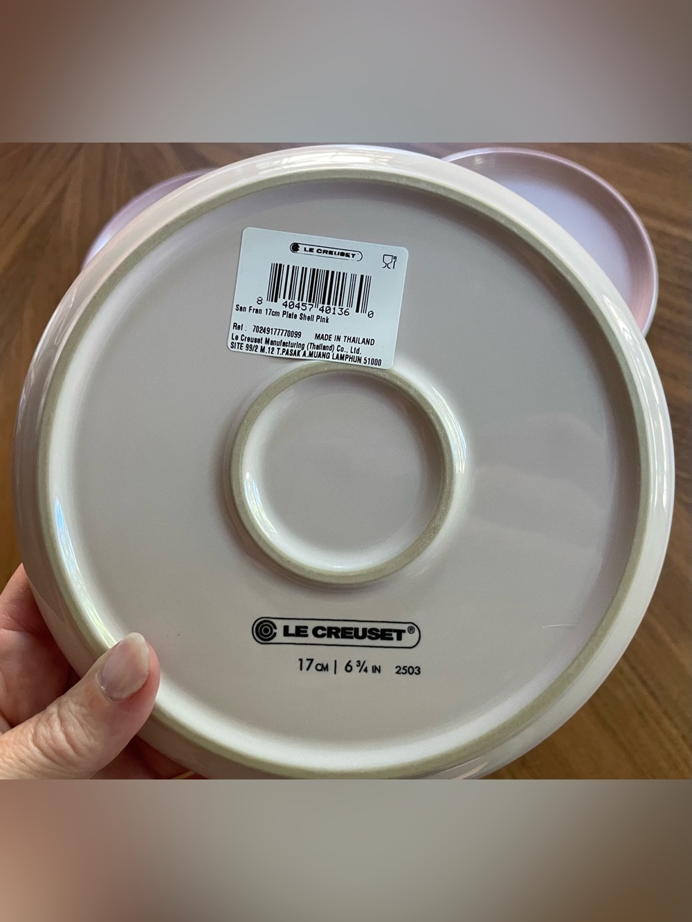 Le Creuset San Francisco Salad Dessert Small Plates Set of 4 6 3/4 in - Picture 2 of 2